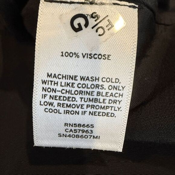 Something Navy Black and White Floral Cami Top Tank Spaghetti Straps Size XXS - Picture 4 of 10